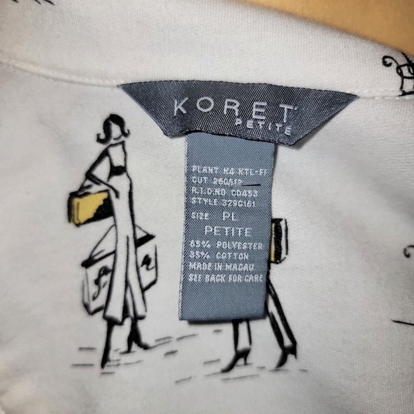 𝅺CITY Scene Jacket Coat Black Petite Large Walking Dog Café Koret T42 - Picture 7 of 8